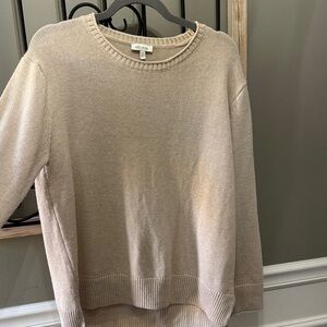 Ella Moss Women's Beige Crew Neck Sweater